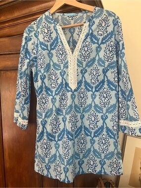 J McLaughlin Tunic Cover Up Cotton Small